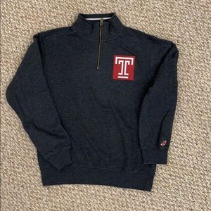 Temple University Quarter Zip Sweatshirt